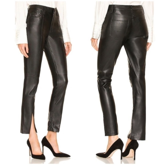Hudson Barbara Beauty Vegan Leather Pants - Picture 7 of 9